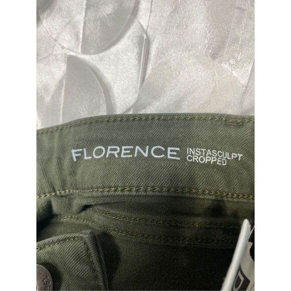 DL1961 Florence Intasculpt Skinny Zip Ankle Mid-Rise Jeans Green 24 - Picture 11 of 15